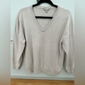 J Crew Cashmere VNeck Sweater Small